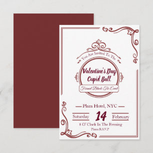 Invitations du Jour des Valentines de luxe