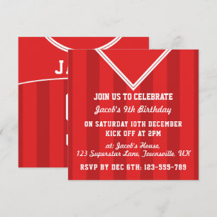 Invitations du Jour du Soccer Jersey, Football, Ro