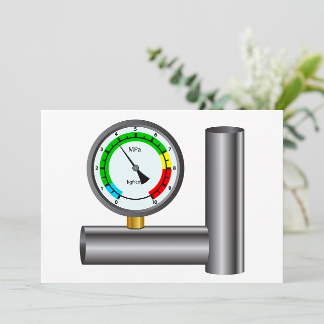 Invitations du manomètre à gaz (Créateur téléchargé)