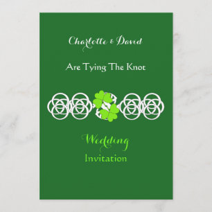 Invitations du mariage à thème irlandais