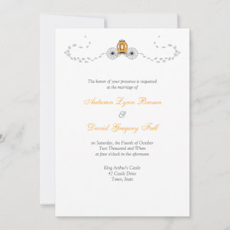 Invitations du Mariage de automne de transport cit