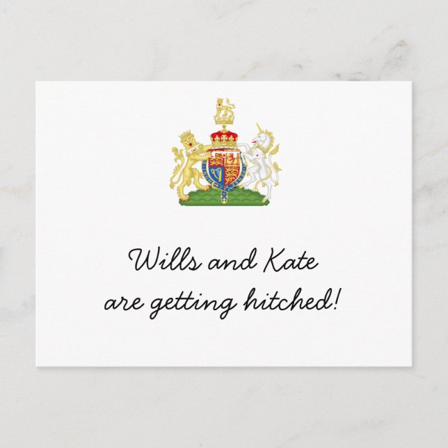 Invitations du mariage royal amusant (Devant)