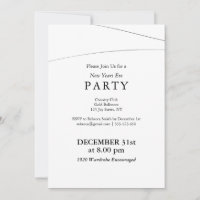 Invitations du Nouvel An de la Vague Abstraite