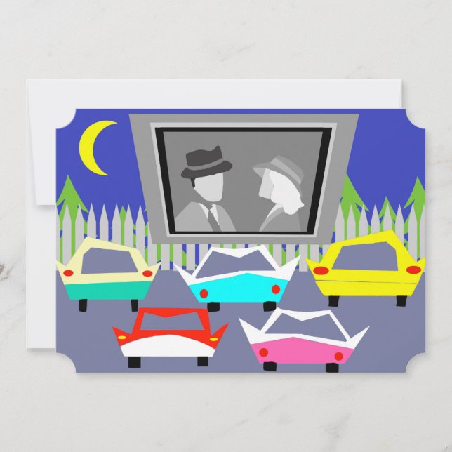 Invitations du Old Hollywood Movie Party (Devant)