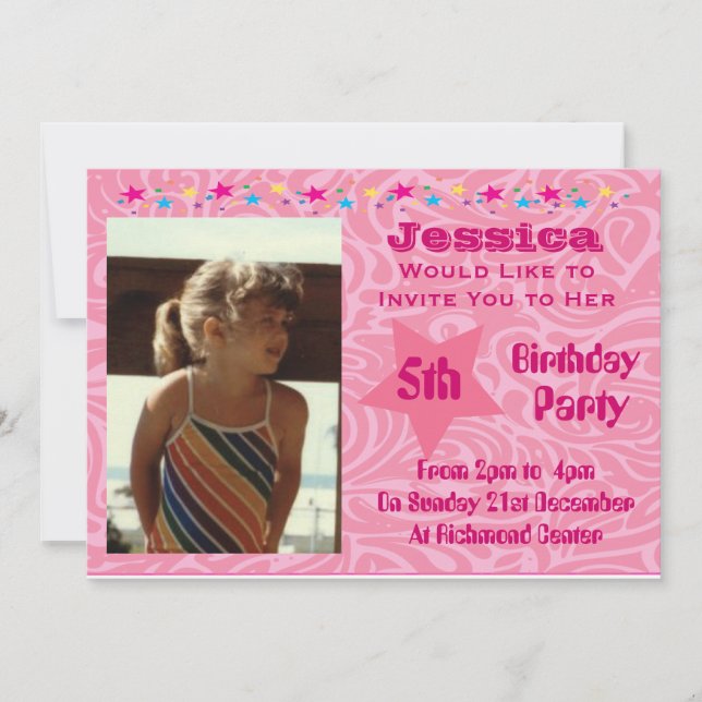Invitations du parti Anniversaire de enfant (Devant)