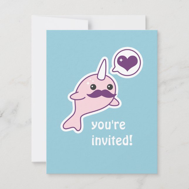 Invitations du parti Anniversaire de enfant Mustac (Devant)