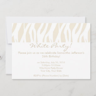 Invitations du parti blanc contemporain