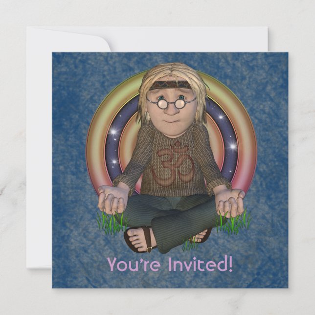 Invitations du parti Carré Hippy 60 (Devant)