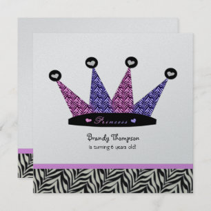 Invitations du Parti de la Couronne de Zebra