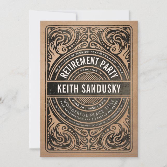 Invitations du Parti de la retraite Russe Kraft BB (Devant)