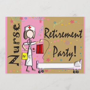 Invitations du parti de retraite des infirmières