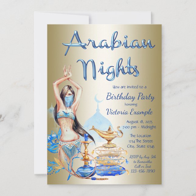 Invitations du parti des nuits arabes (Devant)