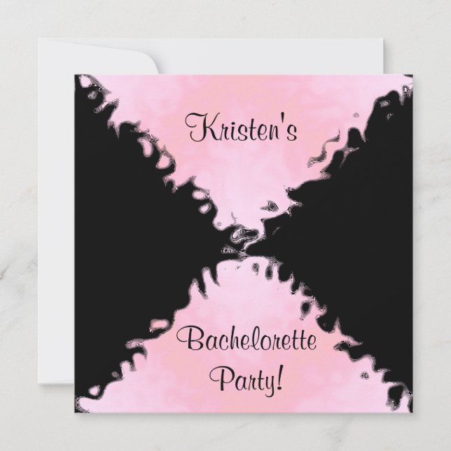 INVITATIONS DU PARTI ÉLÉGANT BACHELORETTE (Devant)