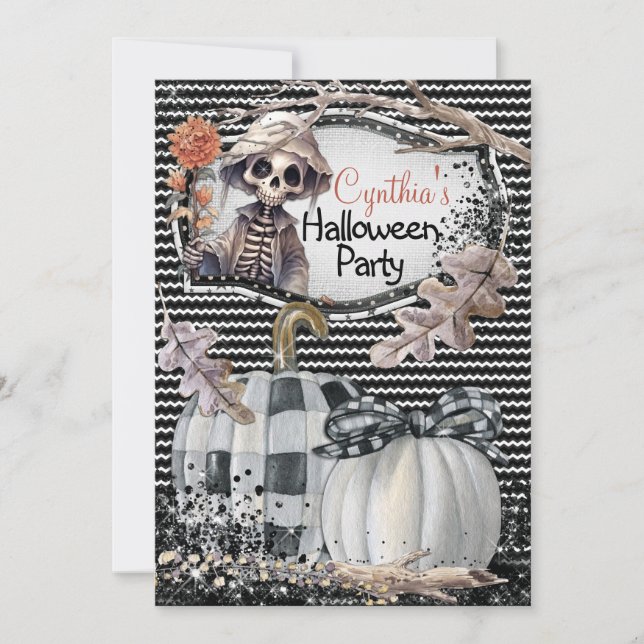 INVITATIONS DU PARTI HALLOWEEN (Devant)