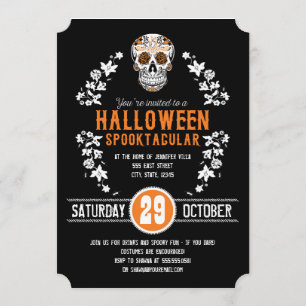 Invitations du parti Halloween Spooktacular