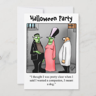 Invitations du parti Humour Halloween "Spectickles