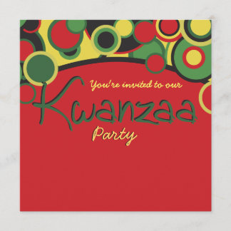 Invitations du parti Kwanzaa