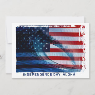 Invitations du parti patriotique américain Wave Fl