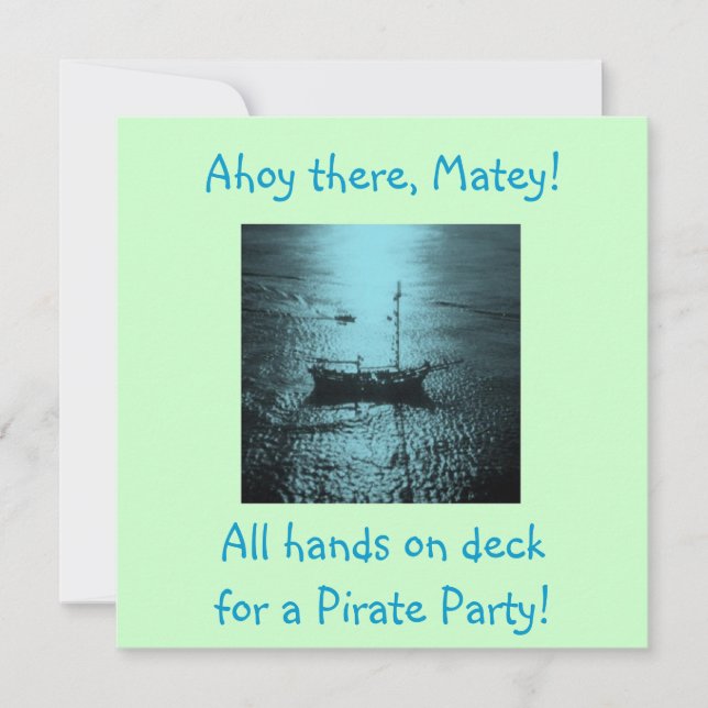 Invitations du parti pirate bleu (Devant)