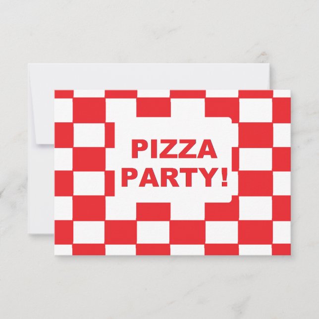 Invitations du "Pizza Party" (Devant)