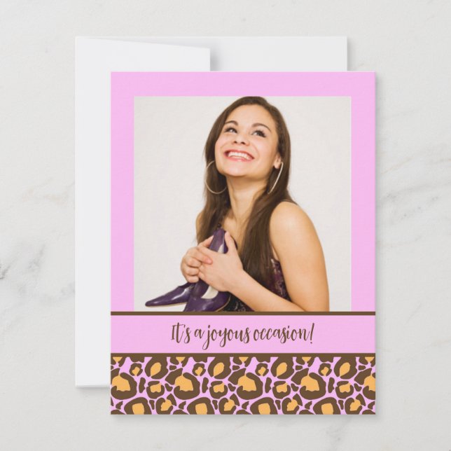 Invitations du poster de animal Quinceanera Party (Devant)