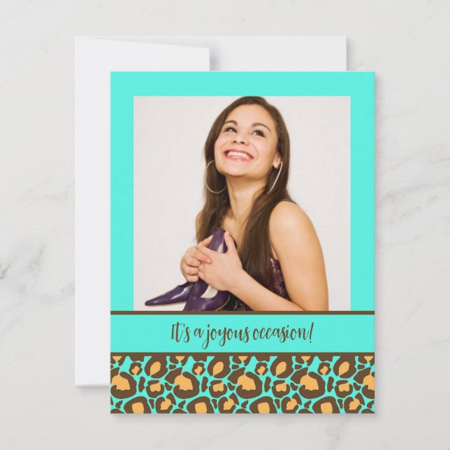 Invitations du poster de animal Quinceanera Party (Devant)