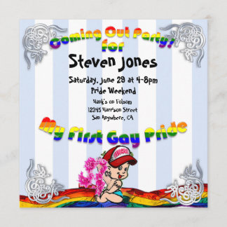 Invitations du premier Gay pride de sortie