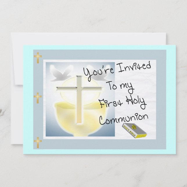 Invitations du premier jour de la communion (Devant)