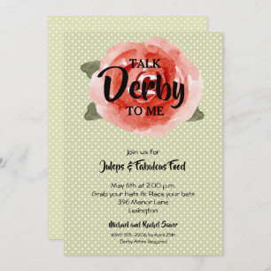 Invitations du Red Rose Derby Party
