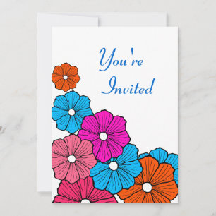 Invitations du Retro Hawaiian Hawaii Luau Party