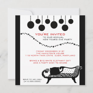 Invitations du réveillon du Nouvel An
