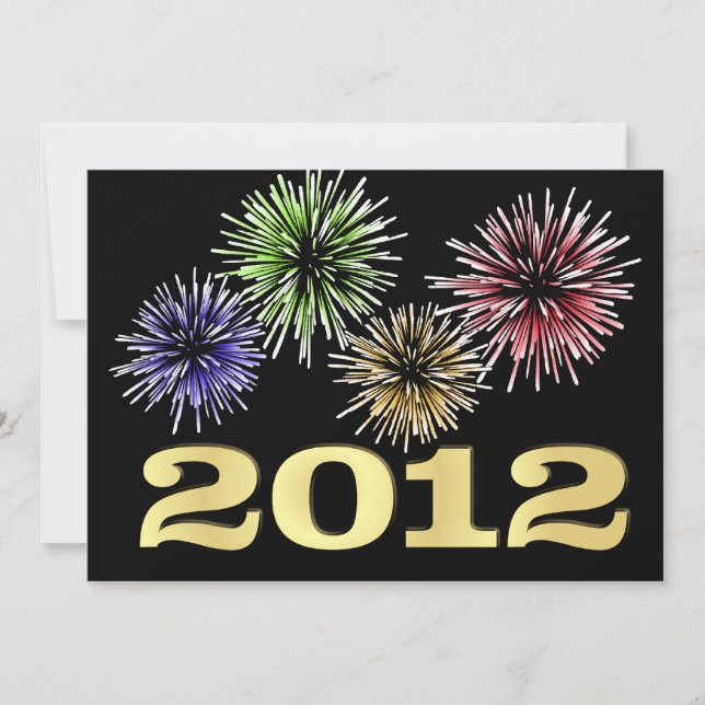 Invitations du réveillon du Nouvel An - 2012 (Devant)
