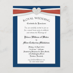 Invitations du Royal Mariage Watch House Party