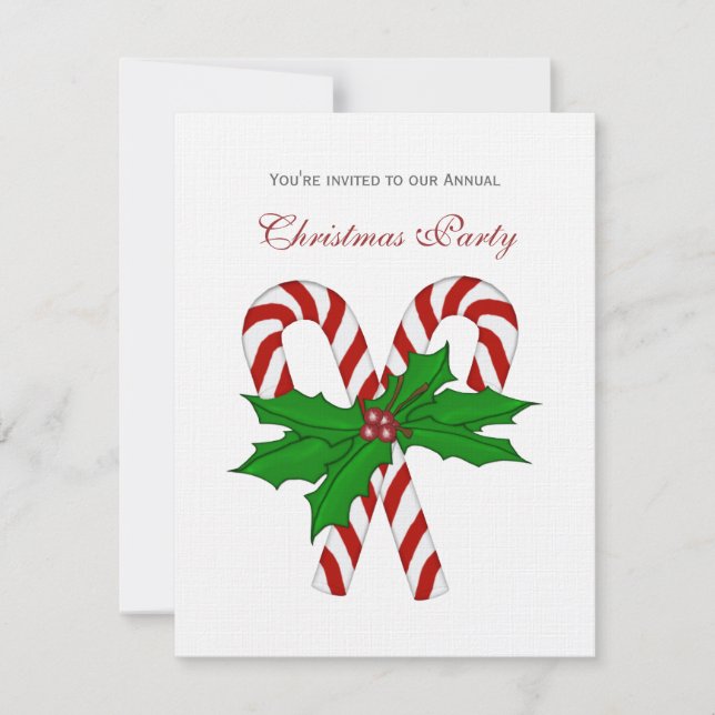 Invitations du Sucre de canne et du parti Holly (Devant)