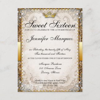 Invitations du Sweet sixteen Ornat Fairytale Story