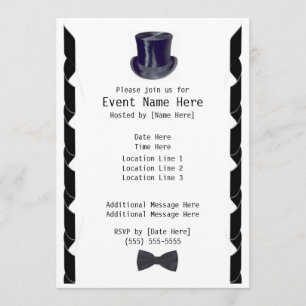 Invitations du Top Hat Party