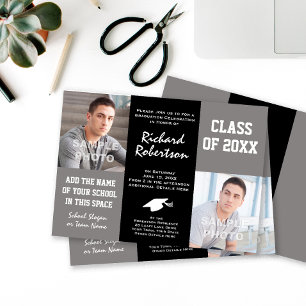 Invitations du Young Man's Graduation Party