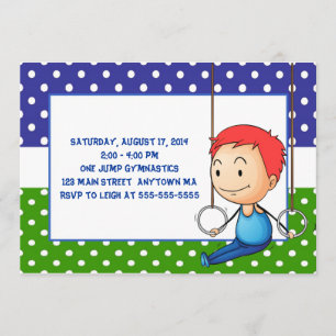 Invitations d'une chevelure rouges d'anniversaire