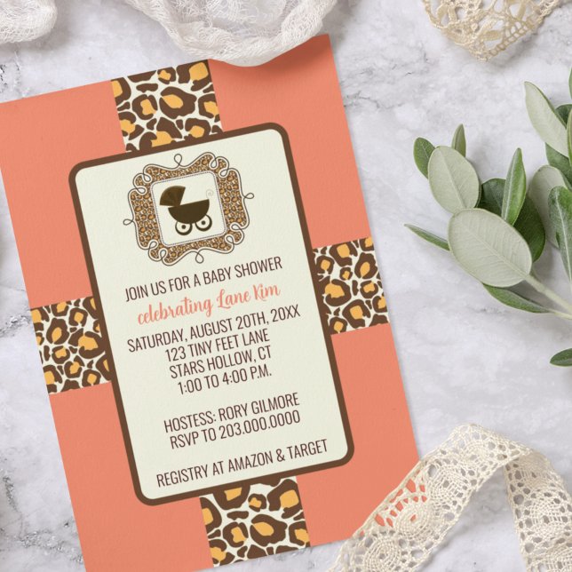 Invitations d'une partie de révélation de baby sho (Créateur téléchargé)