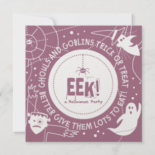 Invitations Eek Halloween