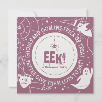 Invitations Eek Halloween