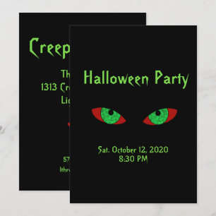 Invitations éffrayantes de la fête d'Halloween