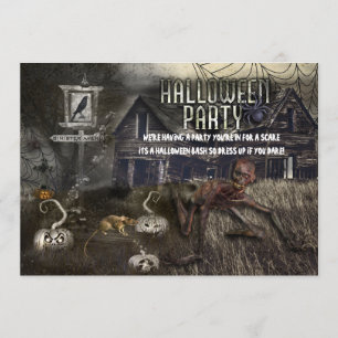 Invitations effrayantes de partie de Halloween