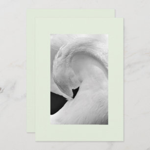 Invitations élégantes 5x7 de cygne pour épouser