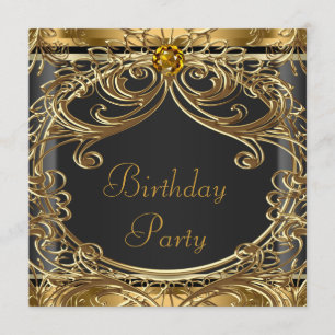 Invitations élégantes de fête d'anniversaire de