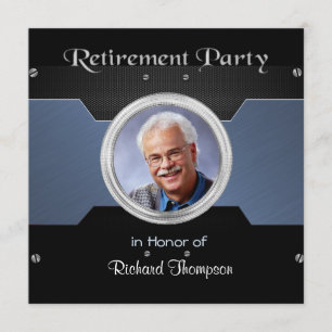 Invitations élégantes de la partie de retraite pho
