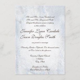 Invitations élégantes de mariage de Camo de neige