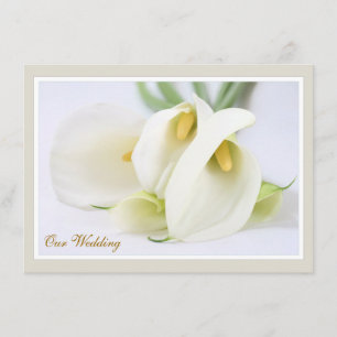 Invitations élégantes de mariage de Lillies