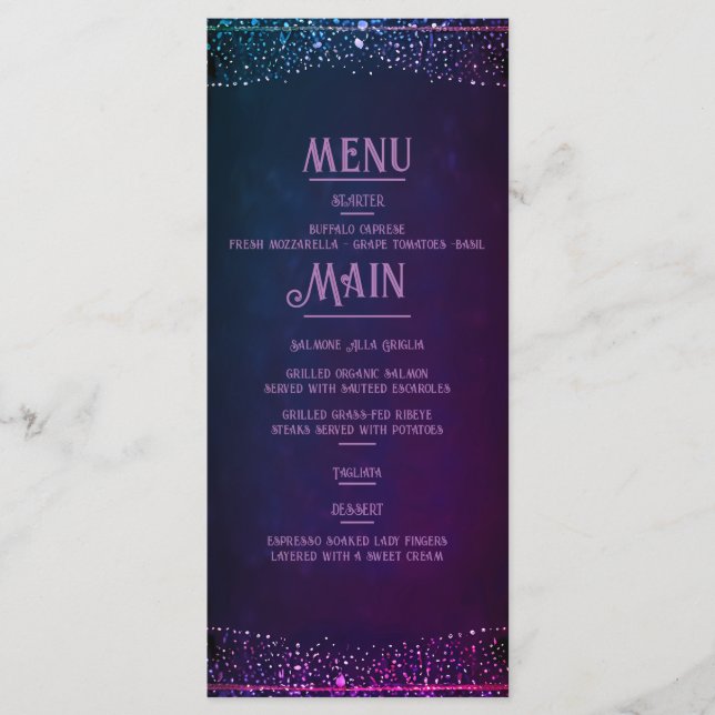 Invitations élégantes Mauve et Gold Wedding (Devant)
