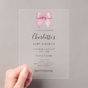 INVITATIONS EN ACRYLIQUE 
